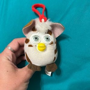 McDonalds -Furby -Plush Keychain -2000 -Happy Meal Toy